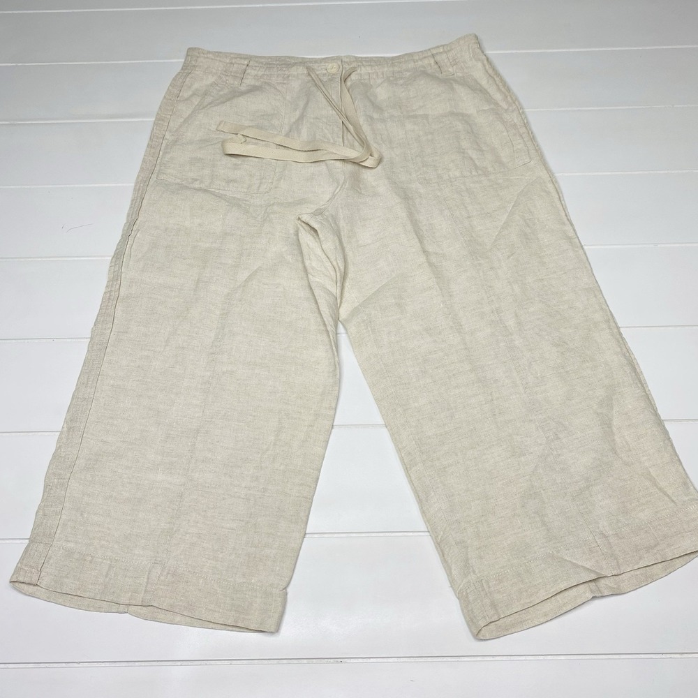 Talbots Cream Cropped Pants